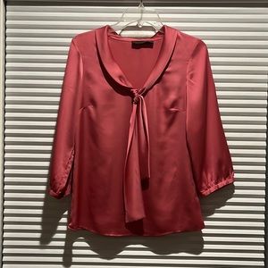 Rose colored sailor tie blouse